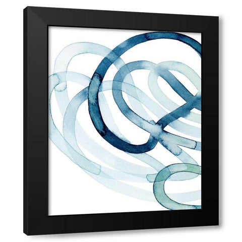 Lazuli III Black Modern Wood Framed Art Print with Double Matting by Popp, Grace