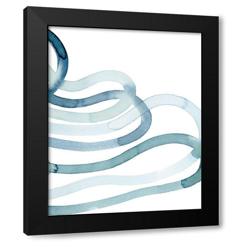 Lazuli IV Black Modern Wood Framed Art Print with Double Matting by Popp, Grace