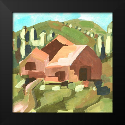 Harvest Valley I Black Modern Wood Framed Art Print by Wang, Melissa