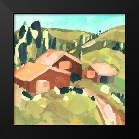 Harvest Valley II Black Modern Wood Framed Art Print by Wang, Melissa