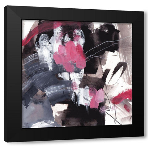 Holding Fire I Black Modern Wood Framed Art Print with Double Matting by Wang, Melissa