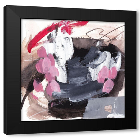 Holding Fire III Black Modern Wood Framed Art Print with Double Matting by Wang, Melissa