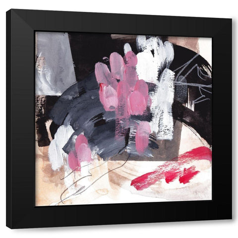Holding Fire IV Black Modern Wood Framed Art Print with Double Matting by Wang, Melissa