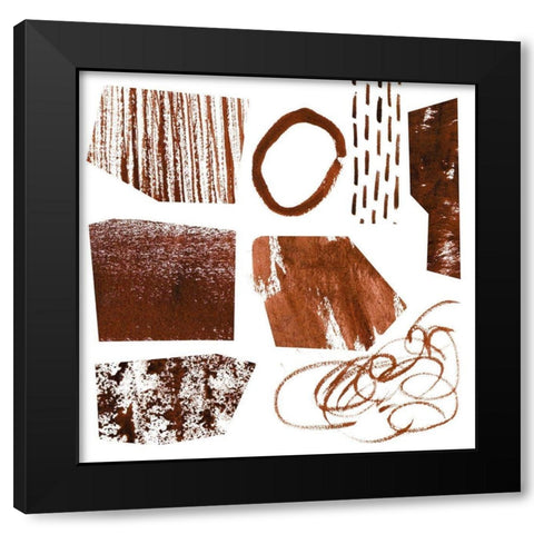 In Dunes I Black Modern Wood Framed Art Print with Double Matting by Wang, Melissa