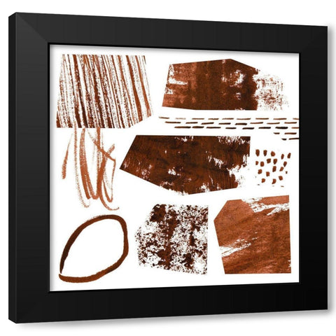 In Dunes II Black Modern Wood Framed Art Print with Double Matting by Wang, Melissa