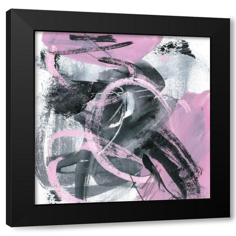 Bubble Gum I Black Modern Wood Framed Art Print with Double Matting by Wang, Melissa