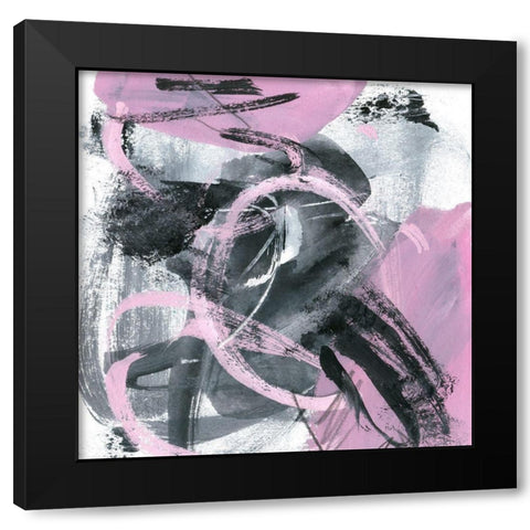 Bubble Gum I Black Modern Wood Framed Art Print by Wang, Melissa