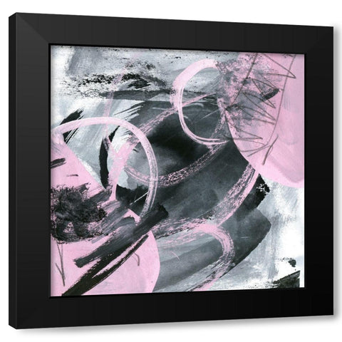 Bubble Gum II Black Modern Wood Framed Art Print with Double Matting by Wang, Melissa