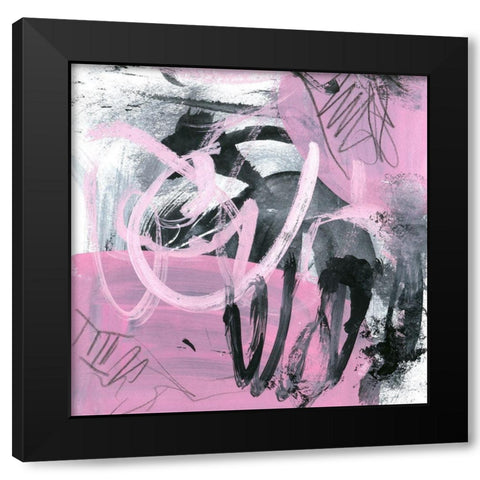 Bubble Gum III Black Modern Wood Framed Art Print with Double Matting by Wang, Melissa