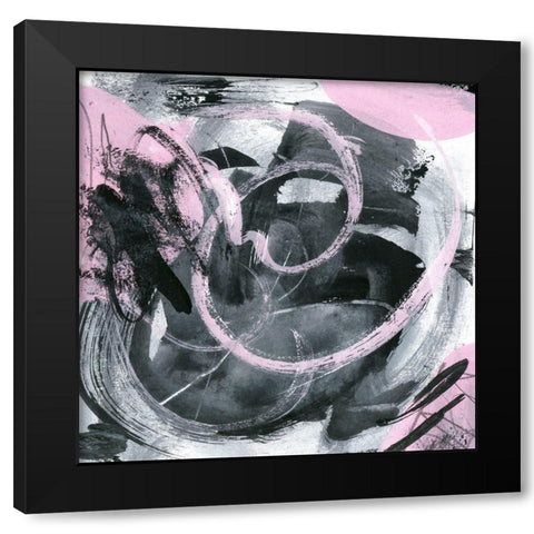 Bubble Gum IV Black Modern Wood Framed Art Print with Double Matting by Wang, Melissa