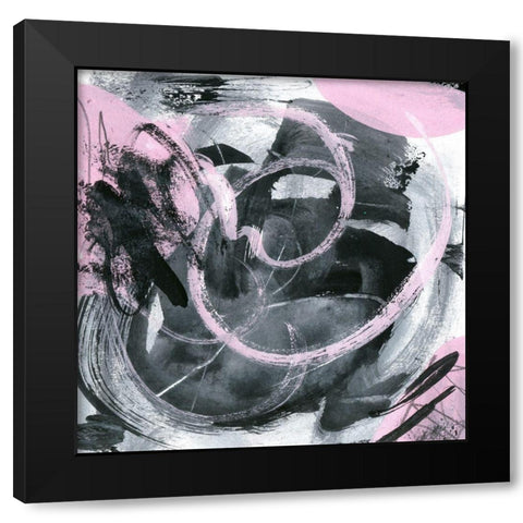 Bubble Gum IV Black Modern Wood Framed Art Print by Wang, Melissa