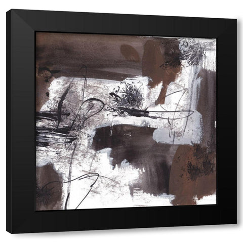Lakeside Birch I Black Modern Wood Framed Art Print with Double Matting by Wang, Melissa