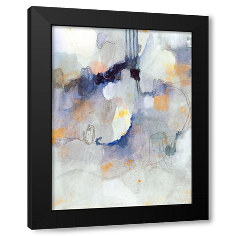 Watercolor Tatter I Black Modern Wood Framed Art Print by Barnes, Victoria