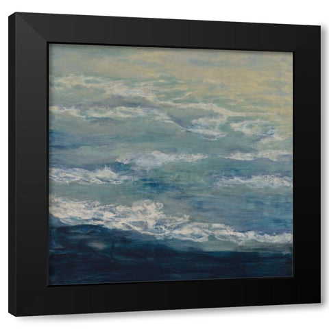 Above the Clouds Black Modern Wood Framed Art Print by Shanti, Shima