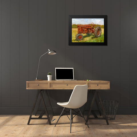 Rustic Tractors II Black Modern Wood Framed Art Print by Harper, Ethan