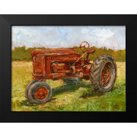 Rustic Tractors II Black Modern Wood Framed Art Print by Harper, Ethan