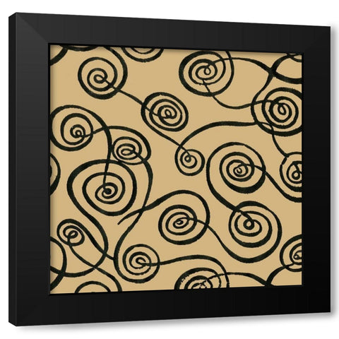 Graphic Design IX Black Modern Wood Framed Art Print with Double Matting by Baxter Mill Archive