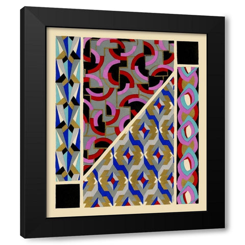 Art Deco Designs II Black Modern Wood Framed Art Print by Baxter Mill Archive