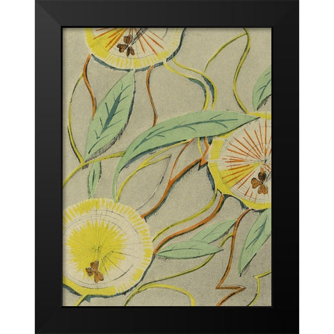 Delicate Deco Pattern I Black Modern Wood Framed Art Print by Baxter Mill Archive