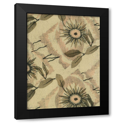 Delicate Deco Pattern III Black Modern Wood Framed Art Print with Double Matting by Baxter Mill Archive
