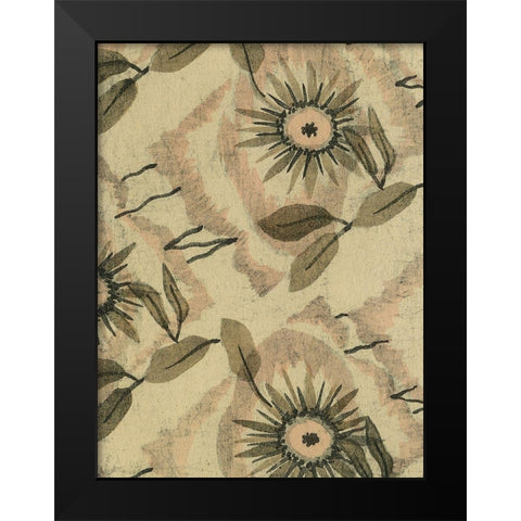 Delicate Deco Pattern III Black Modern Wood Framed Art Print by Baxter Mill Archive