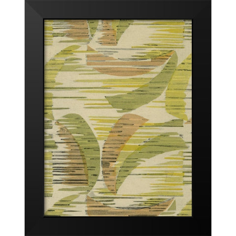 Delicate Deco Pattern VII Black Modern Wood Framed Art Print by Baxter Mill Archive