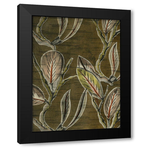 Delicate Deco Pattern VIII Black Modern Wood Framed Art Print by Baxter Mill Archive