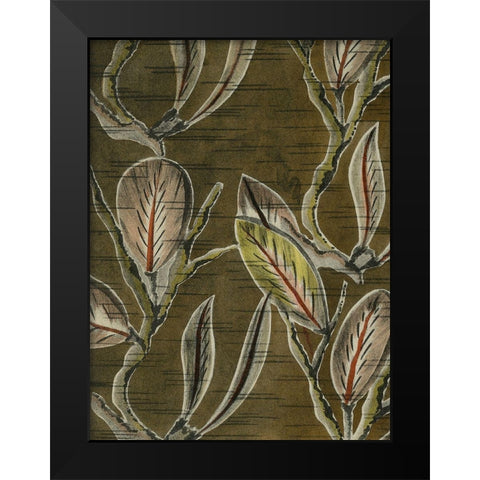 Delicate Deco Pattern VIII Black Modern Wood Framed Art Print by Baxter Mill Archive