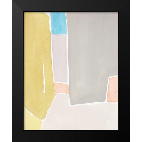 Pastels to the Sea II Black Modern Wood Framed Art Print by Delamater, Rob