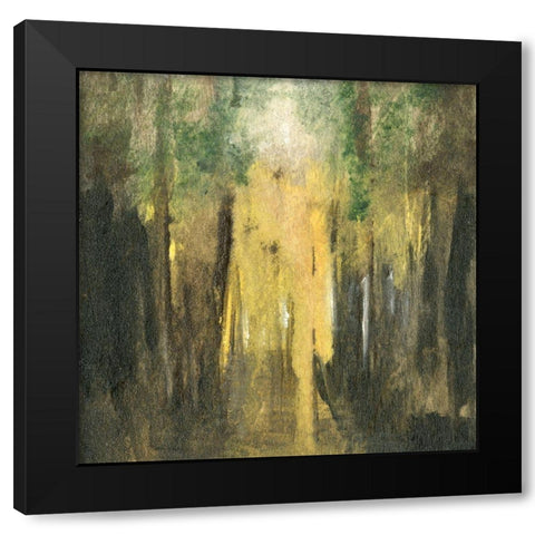 Breathe Black Modern Wood Framed Art Print with Double Matting by Suderman, Karen