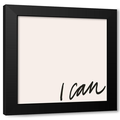 Can Will I Black Modern Wood Framed Art Print by Hambly, Anna