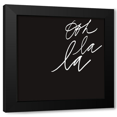 Ooh II Black Modern Wood Framed Art Print by Hambly, Anna