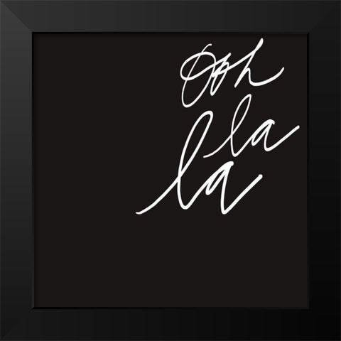Ooh II Black Modern Wood Framed Art Print by Hambly, Anna