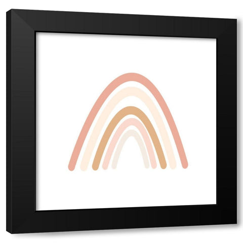 Wee Rainbow I Black Modern Wood Framed Art Print by Hambly, Anna