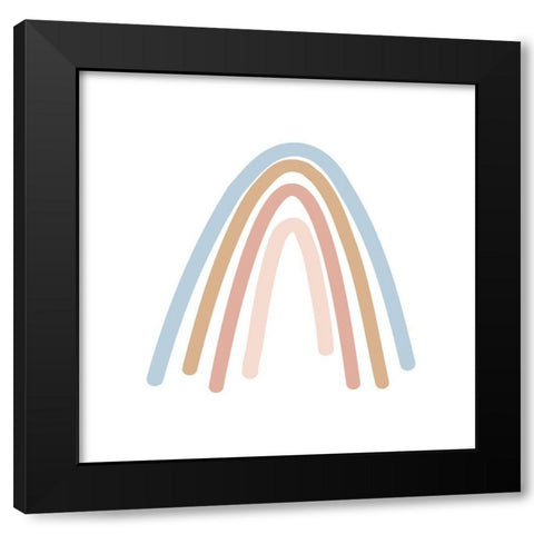 Wee Rainbow II Black Modern Wood Framed Art Print with Double Matting by Hambly, Anna
