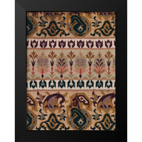 Kilim Detail I Black Modern Wood Framed Art Print by Baxter Mill Archive