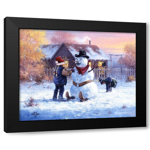 Gonna Be in Trouble Black Modern Wood Framed Art Print by Sorenson, Jack