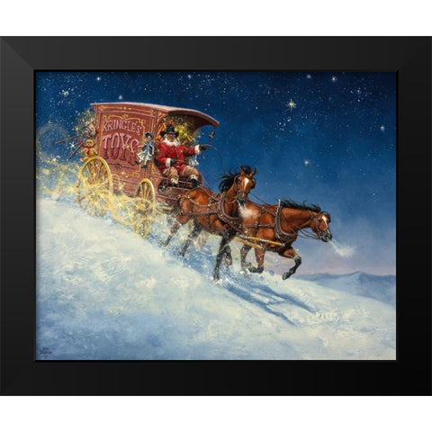 Nick of Time Black Modern Wood Framed Art Print by Sorenson, Jack