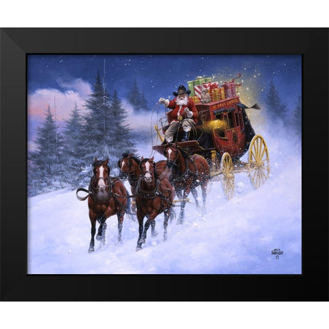 Nicks Express Black Modern Wood Framed Art Print by Sorenson, Jack