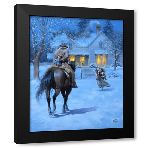 The Homecoming Black Modern Wood Framed Art Print by Sorenson, Jack