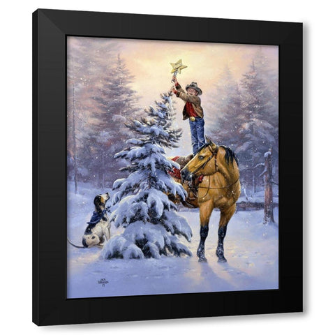 Upon the Highest Bough Black Modern Wood Framed Art Print by Sorenson, Jack