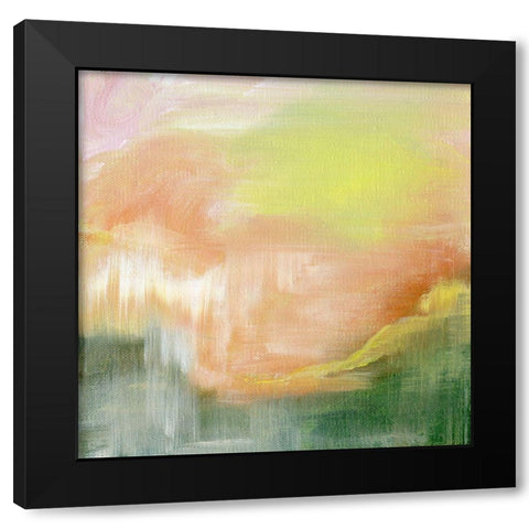 Hanging on Tangerine Black Modern Wood Framed Art Print by Suderman, Karen