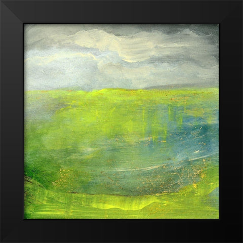 Rolling Hills Black Modern Wood Framed Art Print by Suderman, Karen