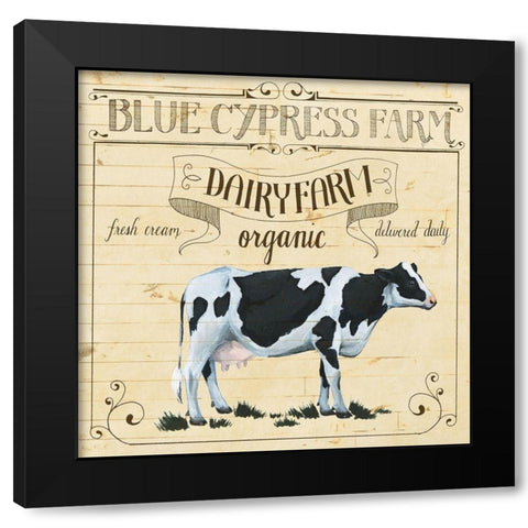 Animal Farm Collection I Black Modern Wood Framed Art Print with Double Matting by Popp, Grace