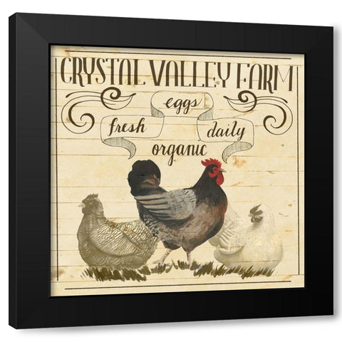 Animal Farm Collection II Black Modern Wood Framed Art Print with Double Matting by Popp, Grace