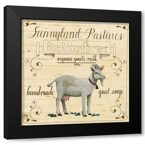 Animal Farm Collection IV Black Modern Wood Framed Art Print by Popp, Grace