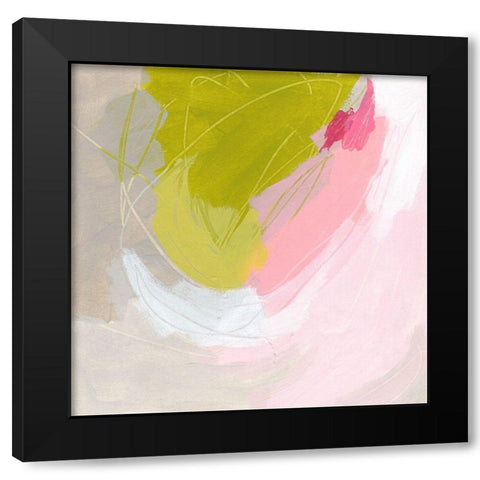Spring Swatch IV Black Modern Wood Framed Art Print by Vess, June Erica