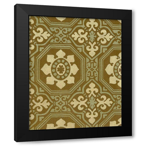 Medallion Motif I Black Modern Wood Framed Art Print by Baxter Mill Archive