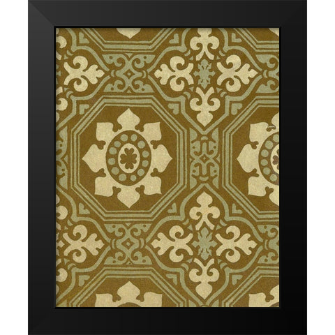 Medallion Motif I Black Modern Wood Framed Art Print by Baxter Mill Archive