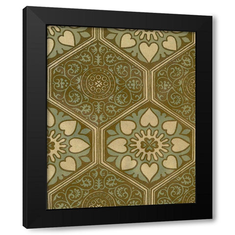 Medallion Motif II Black Modern Wood Framed Art Print by Baxter Mill Archive